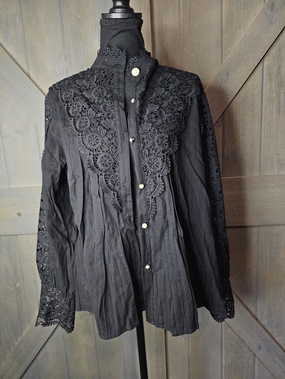 Nwt Black Button-Up Blouse sz 2x